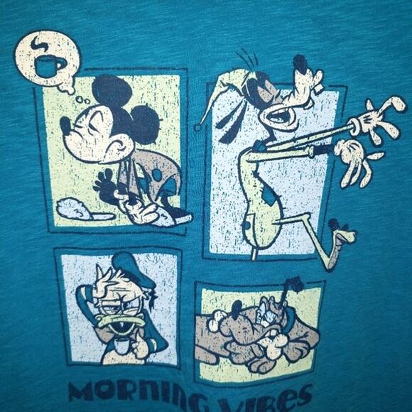 DISNEY PARKS morning vibes large tee-shirt EUC - Picture 2 of 3